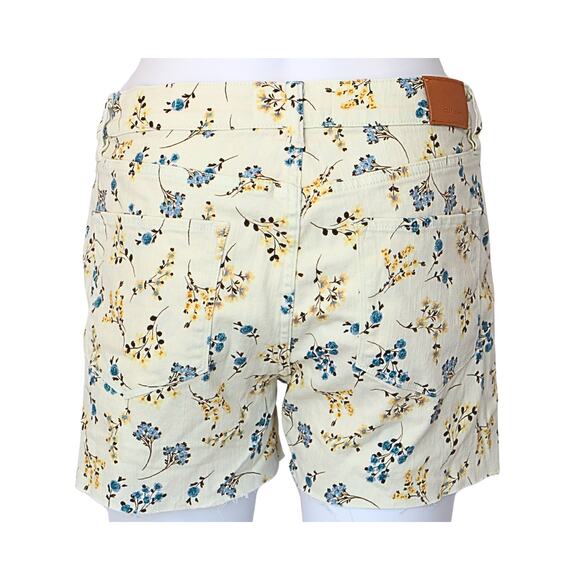 Gigi Denim Shorts - Cream Floral - 27 - Picture 2 of 2